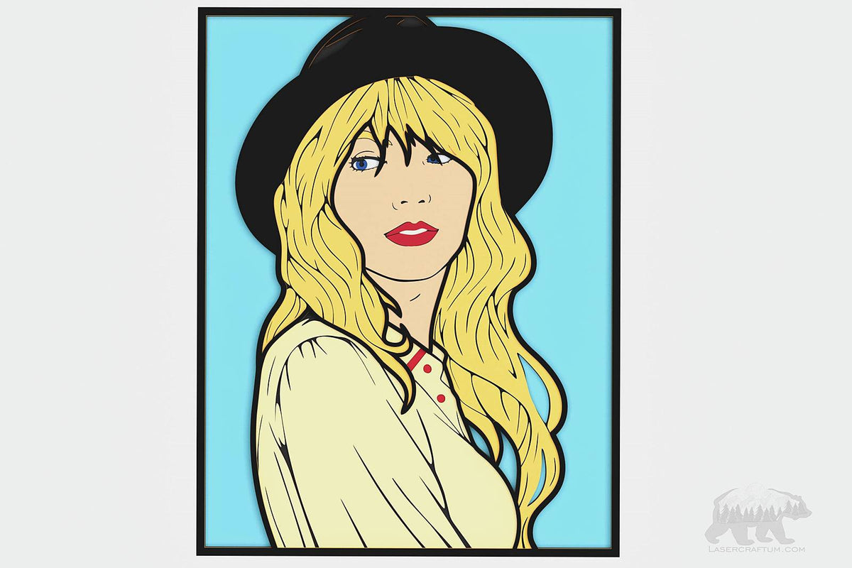 Taylor Swift Layered Design for cutting - LaserCraftum