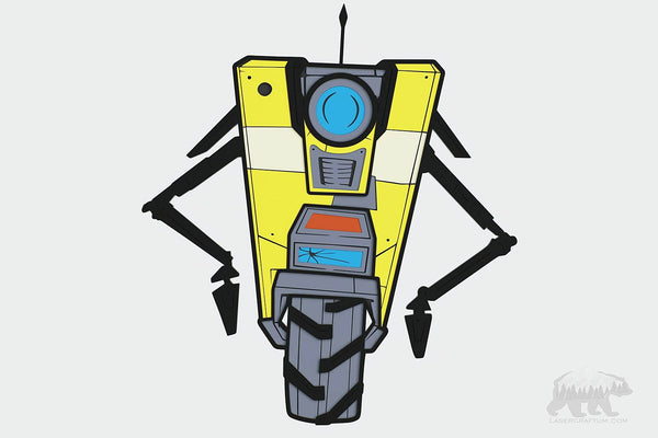 Claptrap (Borderlands) Layered Design for cutting