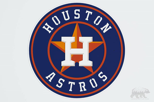 Houston Astros Layered Design for cutting