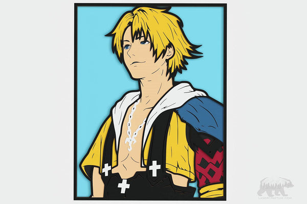 Tidus (Final Fantasy) Layered Design for cutting