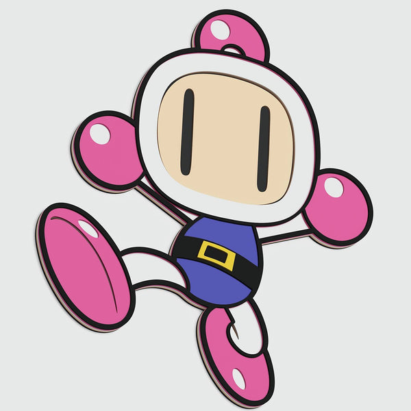 Bomberman Layered Design for cutting