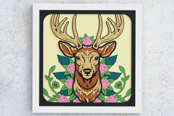 Deer Shadow Box. File for cutting