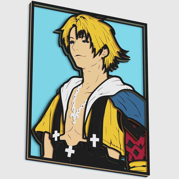 Tidus (Final Fantasy) Layered Design for cutting