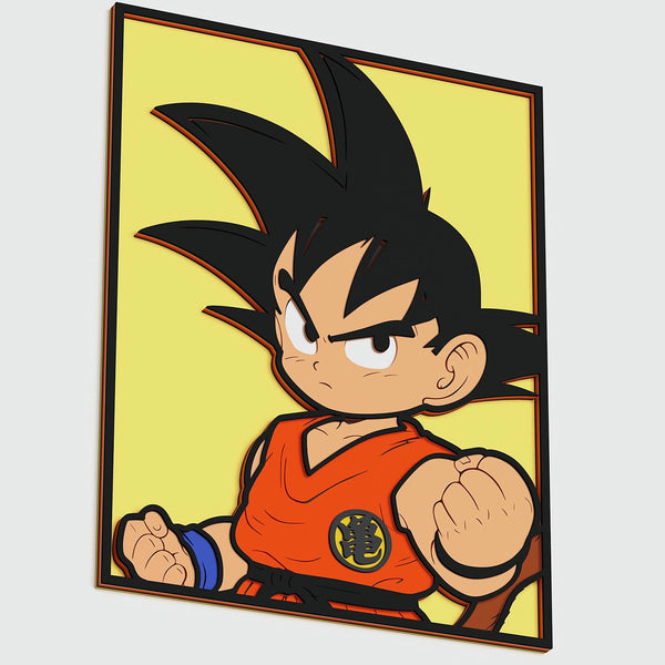 Child Goku Layered Design for cutting