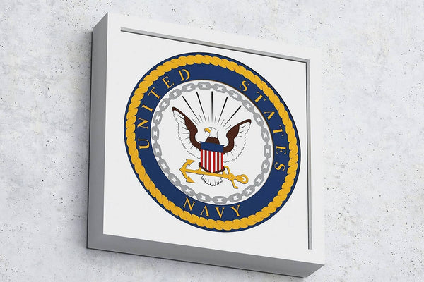 US Navy Force Emblem Shadow Box. File for cutting