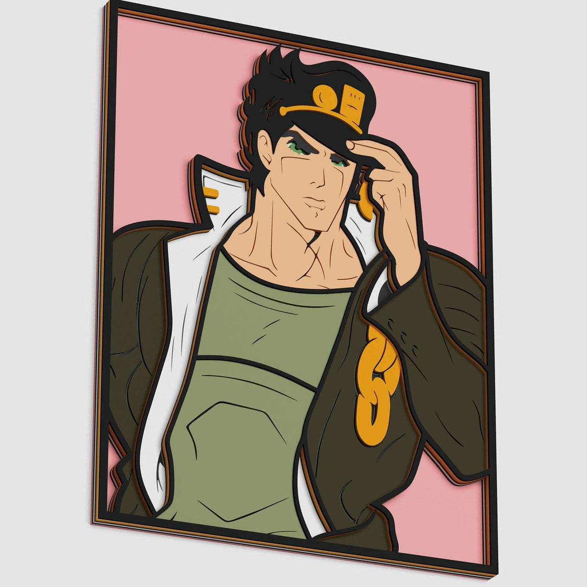 Jotaro Kujo Layered Design for cutting - LaserCraftum