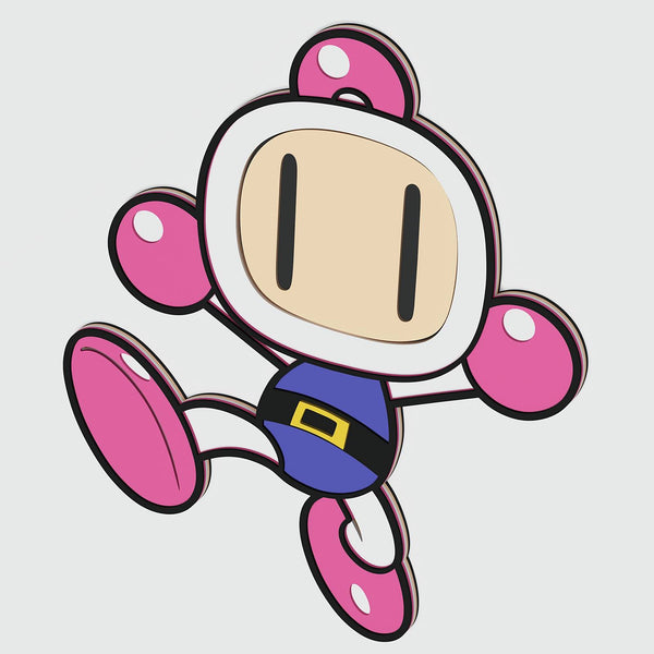 Bomberman Layered Design for cutting