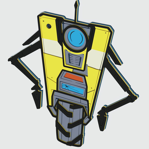 Claptrap (Borderlands) Layered Design for cutting