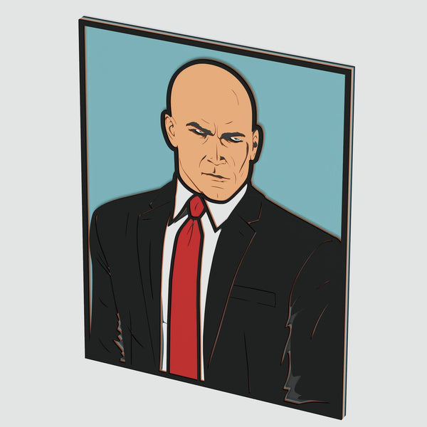 Agent 47 (Hitman) Layered Design for cutting