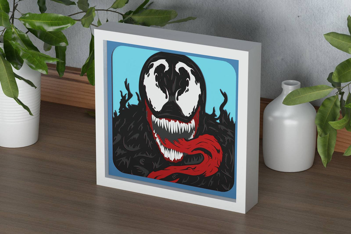 Venom Shadow Box. File for cutting - LaserCraftum