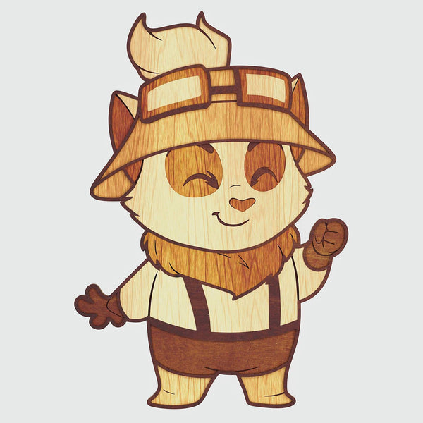 Teemo (League of Legends) Layered Design for cutting