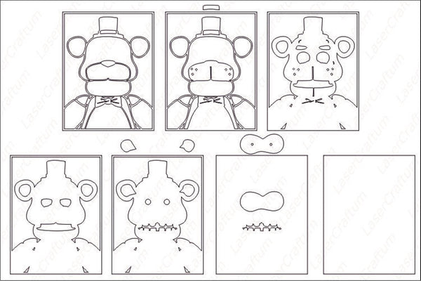 Freddy (FNAF) Layered Design for cutting