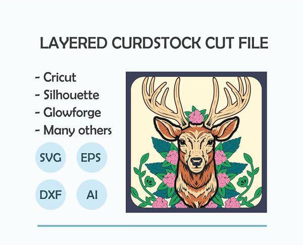 Deer Shadow Box. File for cutting