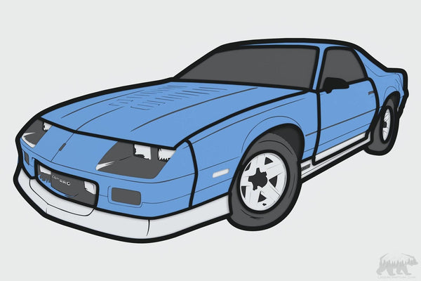 1987 Camaro Z/28 Layered Design for cutting