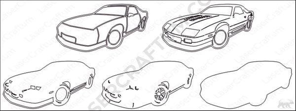 1987 Camaro Z/28 Layered Design for cutting