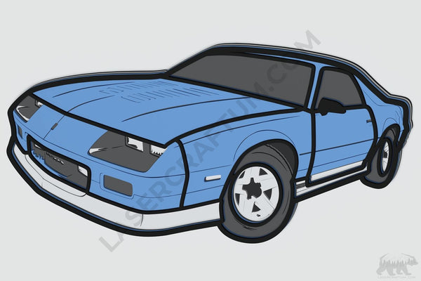 1987 Camaro Z/28 Layered Design for cutting