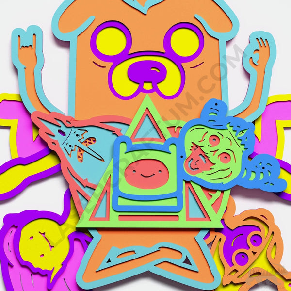 Adventure Time Layered Design for cutting