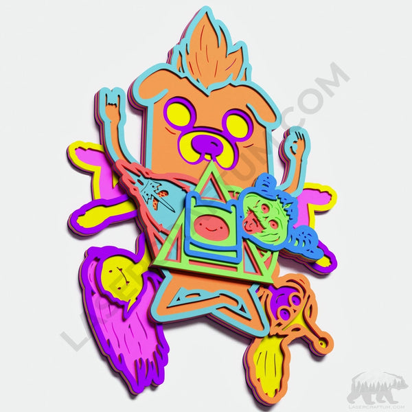 Adventure Time Layered Design for cutting
