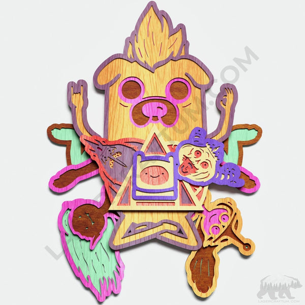 Adventure Time Layered Design for cutting