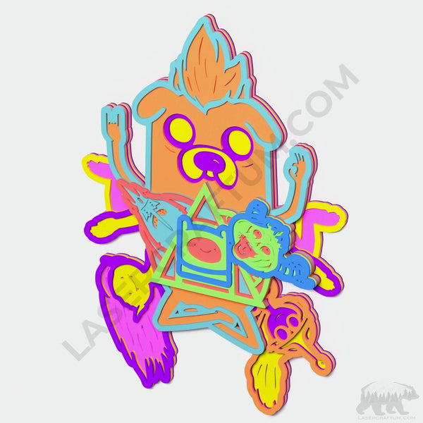 Adventure Time Layered Design for cutting