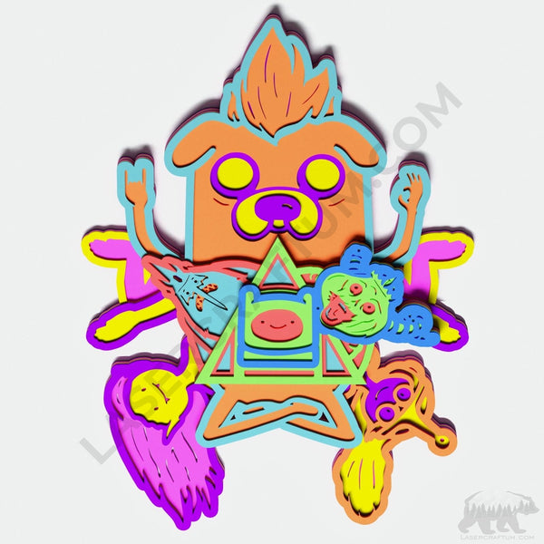 Adventure Time Layered Design for cutting