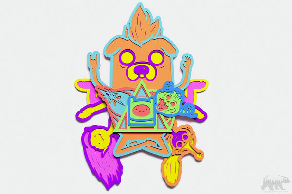 Adventure Time Layered Design for cutting