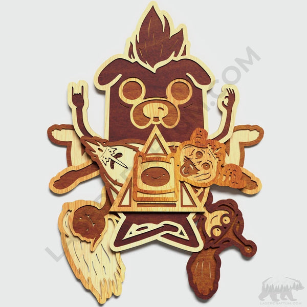 Adventure Time Layered Design for cutting