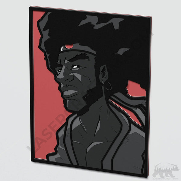 Afro Samurai Layered Design for cutting