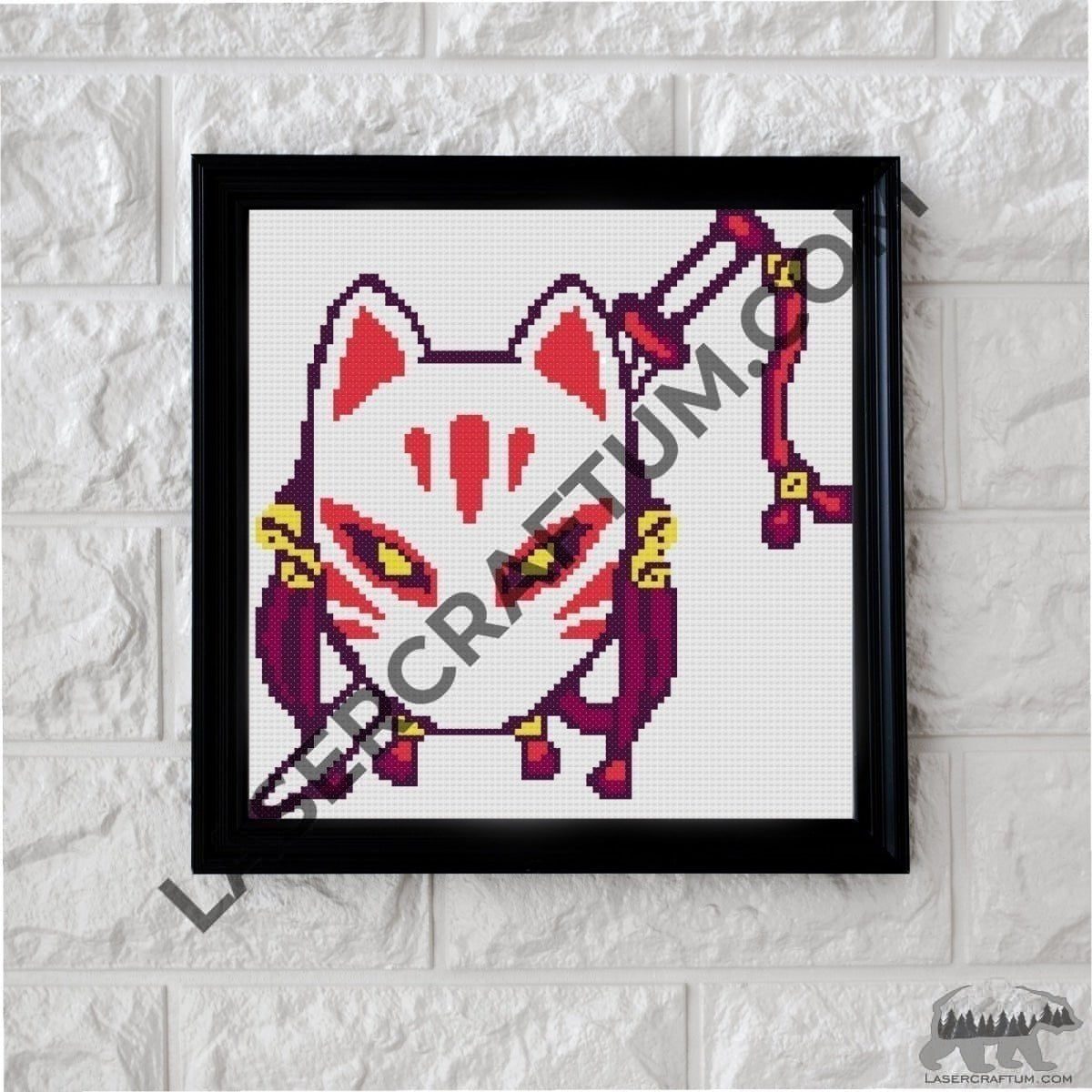 Anime Cross Stitch Pattern Menacing Kanji Cross Stitch PDF 