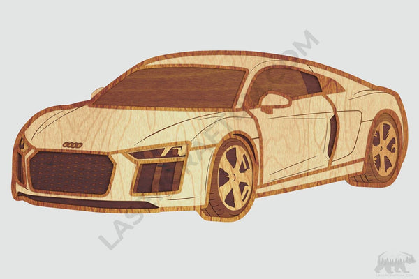 Audi R8 Layered Design for cutting