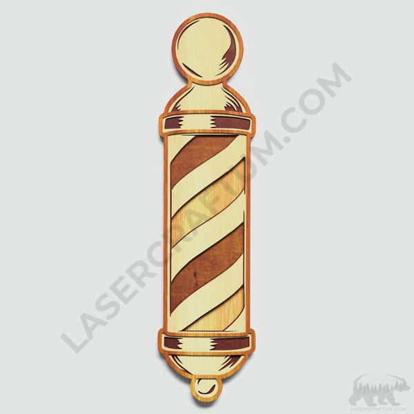 Barber Pole Layered Design for cutting