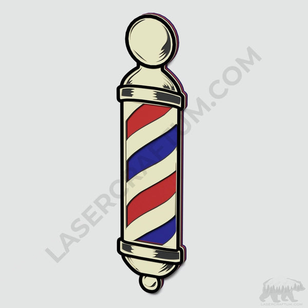 Barber Pole Layered Design for cutting