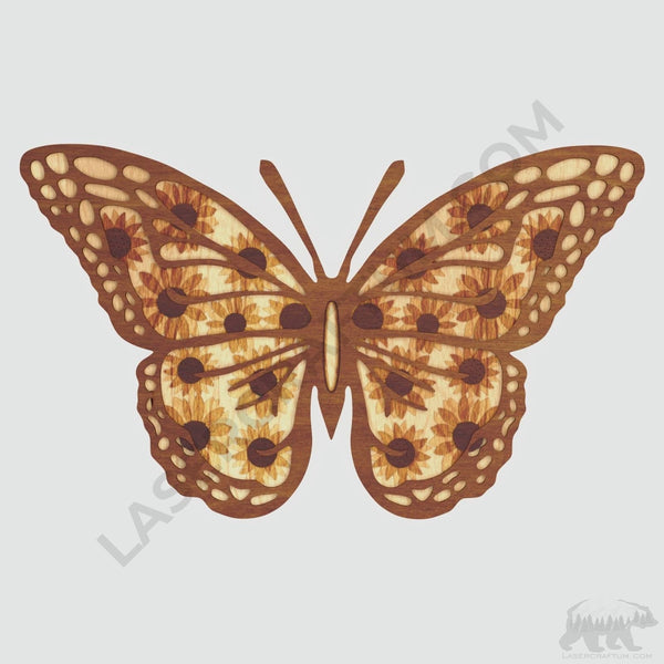 Butterfly Layered Design for cutting