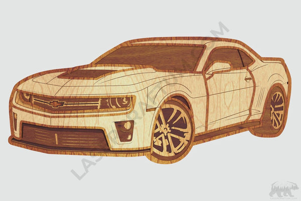 Camaro Z/28 (2010–2015) Layered Design for cutting