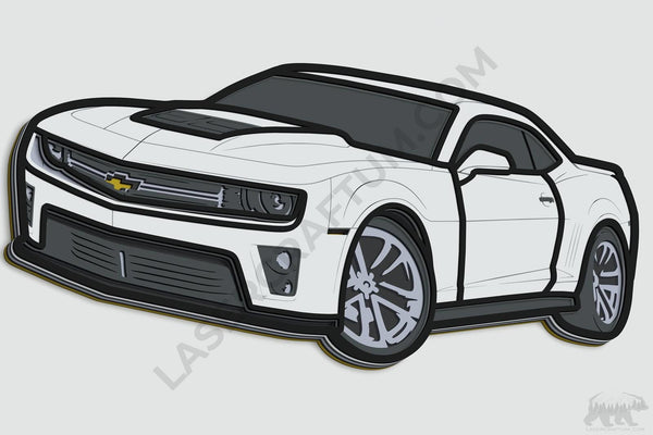 Camaro Z/28 (2010–2015) Layered Design for cutting