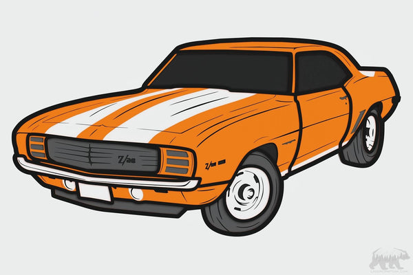 Camaro Z/28 Layered Design for cutting