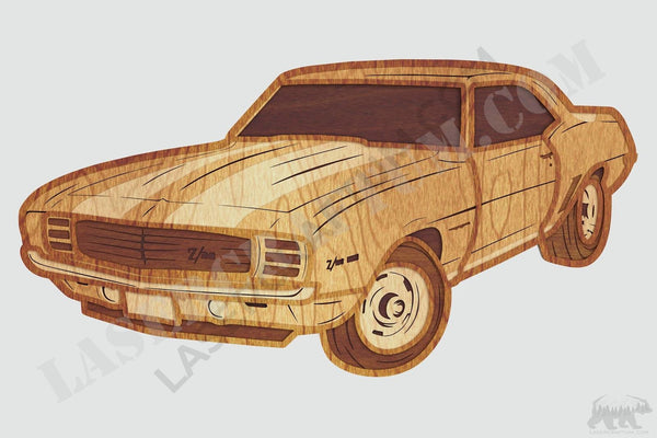 Camaro Z/28 Layered Design for cutting