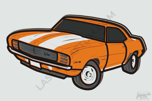 Camaro Z/28 Layered Design for cutting