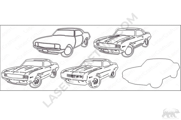 Camaro Z/28 Layered Design for cutting