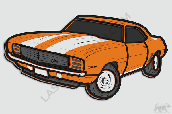 Camaro Z/28 Layered Design for cutting