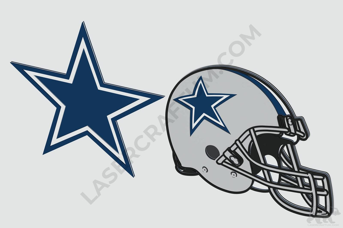 Dallas Cowboys Layered Design for cutting - LaserCraftum