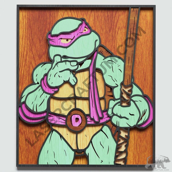 Donatello Layered Design for cutting - LaserCraftum