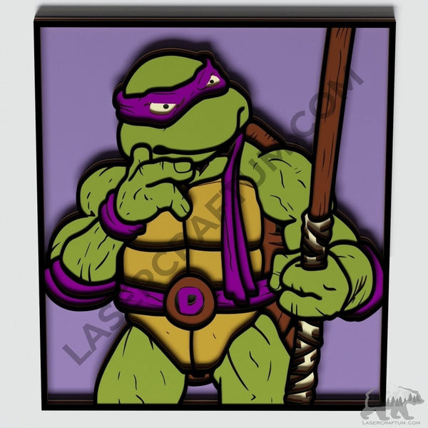 Donatello Layered Design for cutting - LaserCraftum