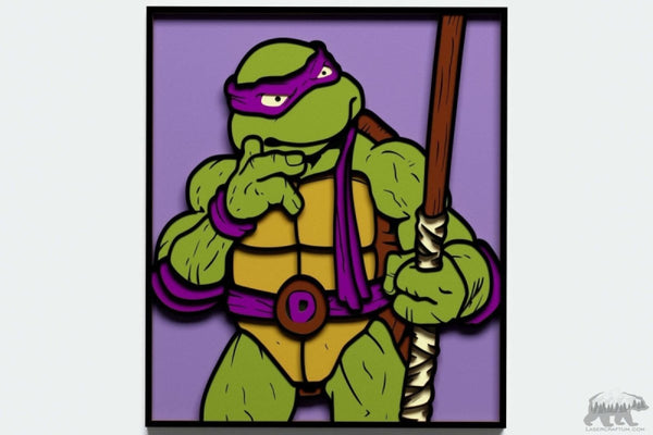 Donatello Layered Design for cutting - LaserCraftum