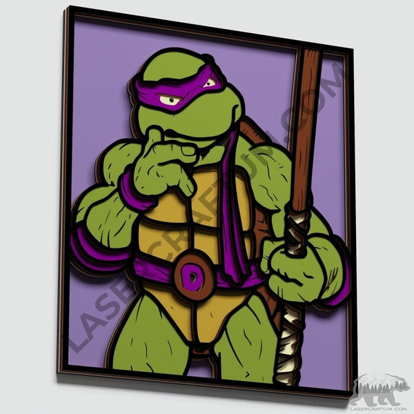 Donatello Layered Design for cutting - LaserCraftum