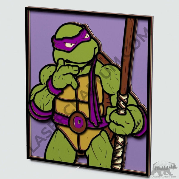 Donatello Layered Design for cutting - LaserCraftum