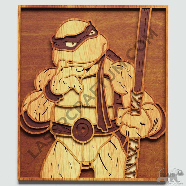 Donatello Layered Design for cutting - LaserCraftum