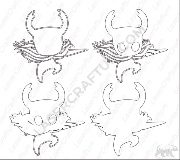 Hollow Knight Layered Design for cutting