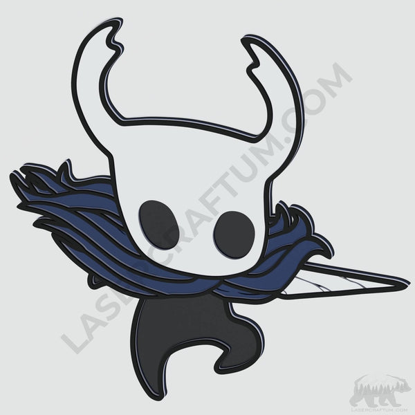 Hollow Knight Layered Design for cutting