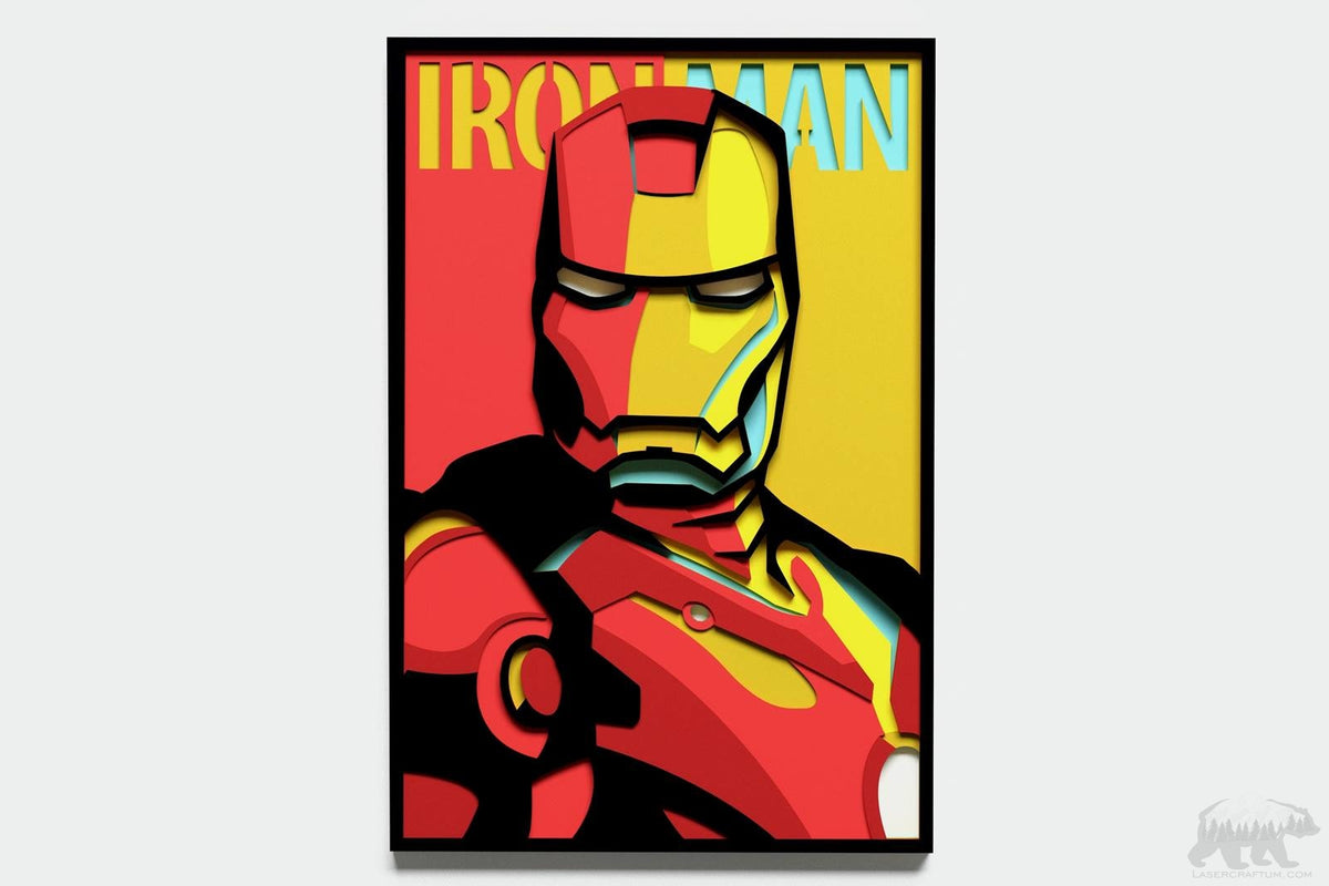 pop art iron man